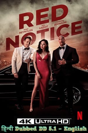 Red Notice 2021 poster 4K Vegamovies